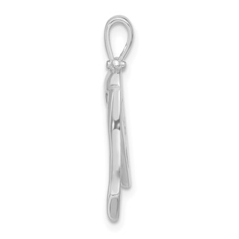 Sterling Silver Person Stretching Pendant — alternate view