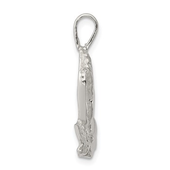Sterling Silver Praying Hands Charm — alternate view