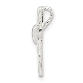 Sterling Silver Small Cross Pendant — alternate view