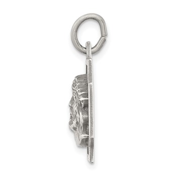 Sterling Silver Antiqued Ecce Homo Charm — alternate view