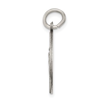 Sterling Silver Antiqued Blessed Mother Medal — alternate view