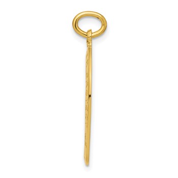 Sterling Silver 24k Gold-plated Baseball Saint Christopher Medal Pendant — alternate view