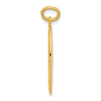 Sterling Silver 24k Gold-plated Football Saint Christopher Medal Pendant — alternate view