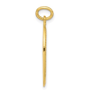 Sterling Silver 24k Gold-plated Tennis Saint Christopher Medal Pendant — alternate view