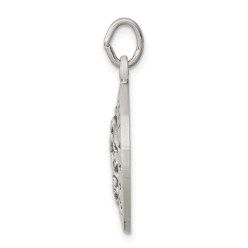 Sterling Silver Antiqued Saint Michael Air Force Medal — alternate view