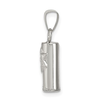 Sterling Silver Mezuzah Pendant — alternate view