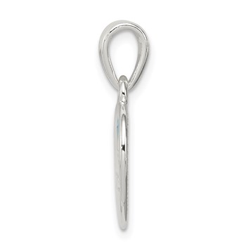 Sterling Silver Enameled Little Princess Heart Pendant — alternate view