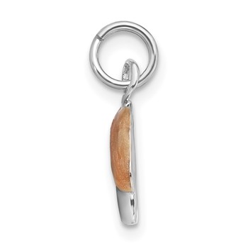 Sterling Silver Enameled House Charm — alternate view