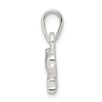 Sterling Silver I Love Music Pendant — alternate view