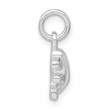 Sterling Silver Polished Piano Charm — alternate view