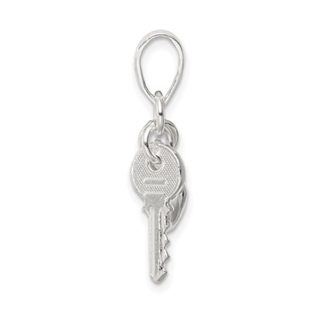 Sterling Silver Heart with Key Charm — alternate view