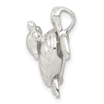 Sterling Silver Mother & Baby Turtle Pend — alternate view