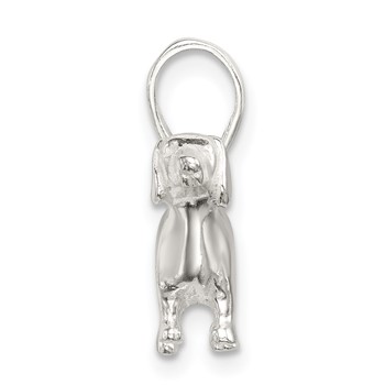 Sterling Silver Dachshund Pendant — alternate view