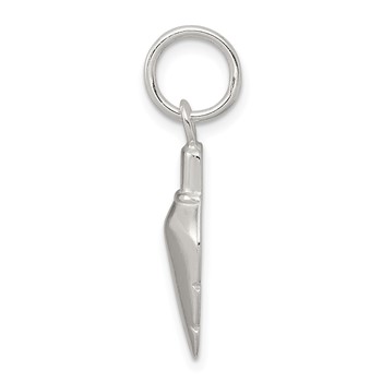 Sterling Silver Polished Arrowhead Charm — alternate view