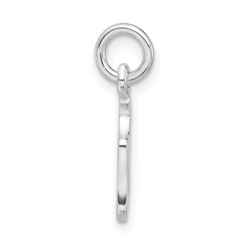 Sterling Silver Purple & White Enameled Sneaker Charm — alternate view