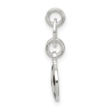Sterling Silver Enameled Soccer Ball Charm — alternate view