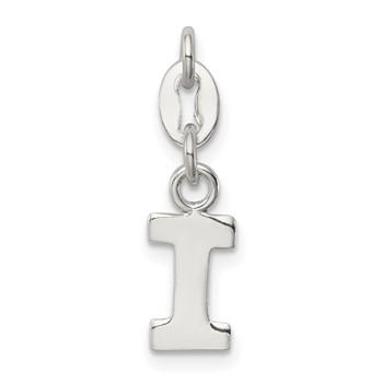 Sterling Silver Letter I Initial Charm