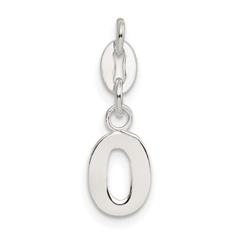 Sterling Silver Letter O Initial Charm