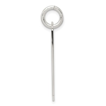 Sterling Silver Polished Dog Tag Pendant — alternate view