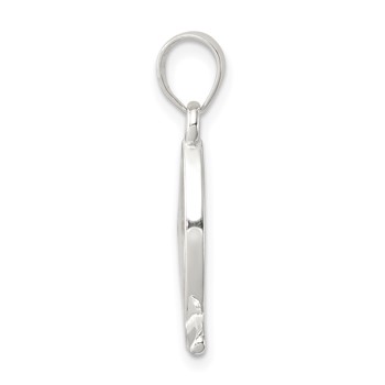 Sterling Silver Rhod-pltd Enameled Mustard Seed Ichthus Fish Pendant — alternate view