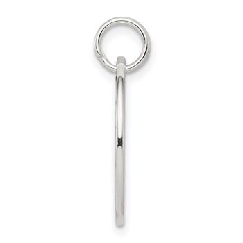 Sterling Silver Polished Enameled Follow Your Dreams Circle Charm — alternate view