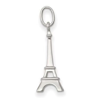 Sterling Silver Rhodium-plated Eiffel Tower Charm — alternate view