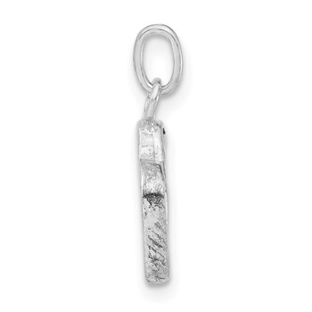 Sterling Silver Polished Enameled Yellow Pepper Charm — alternate view