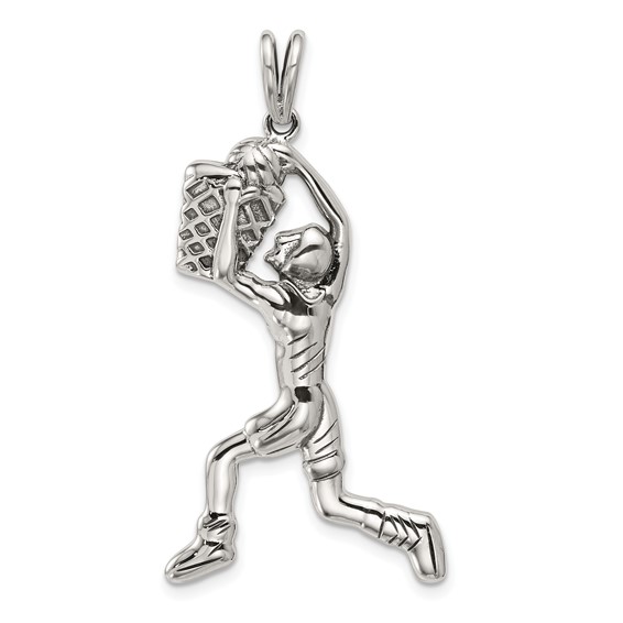 Sterling silver clearance basketball charm