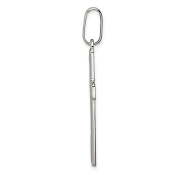 Sterling Silver Polished Cross Pendant — alternate view