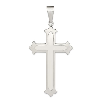Sterling Silver Polished Cross Pendant