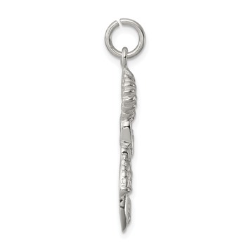 Sterling Silver Cheerleader Charm — alternate view