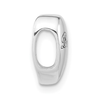 Sterling Silver Enameled Dream Heart Slide Pendant — alternate view