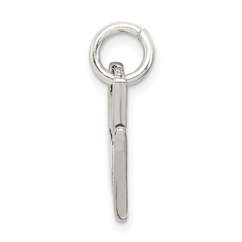 Sterling Silver Antiqued Sign Language Charm — alternate view