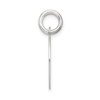 Sterling Silver Polished Enamel Believe Pendant — alternate view