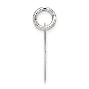 Sterling Silver Polished Enamel Hope Pendant — alternate view