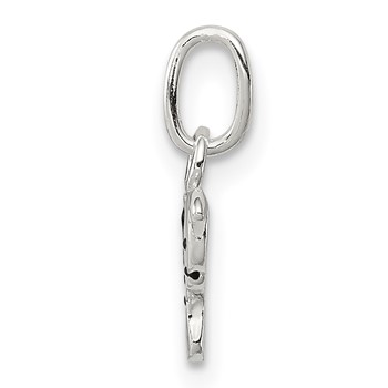 Sterling Silver Enameled Elephant Charm — alternate view