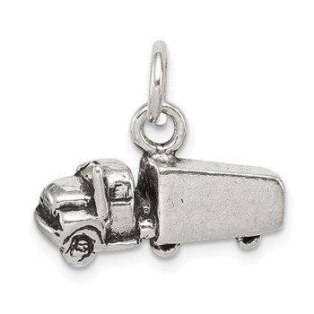 Sterling Silver Antiqued Truck Charm