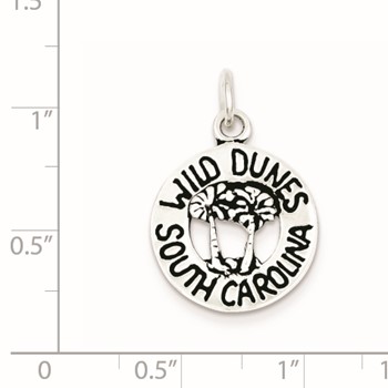 Sterling Silver Antiqued South Carolina Charn — alternate view