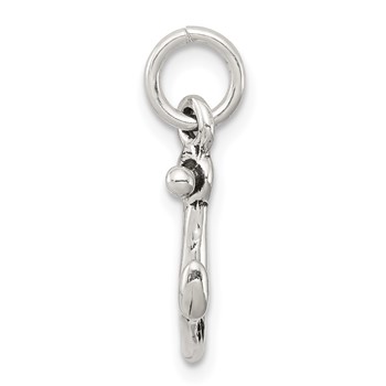 Sterling Silver Antiqued Anchor Charm — alternate view