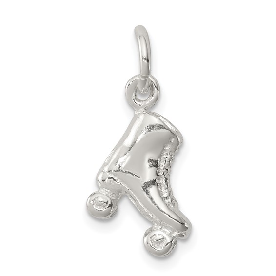 Rhinestones Sport Themed Roller Skate Floating Charms for Necklace