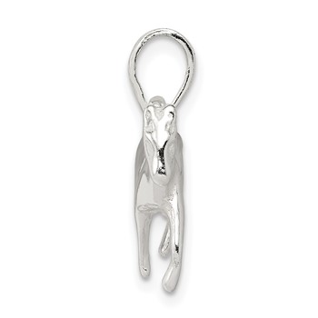 Sterling Silver Polished Horse Pendant — alternate view
