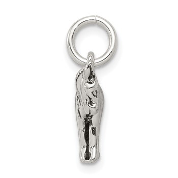 Sterling Silver Antiqued Donkey Charm — alternate view