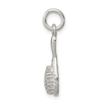 Sterling Silver Brush Charm — alternate view