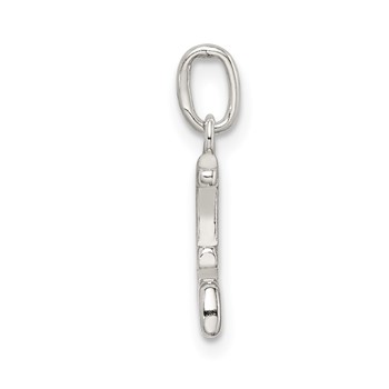 Sterling Silver Polished #1 MOM Charm — alternate view