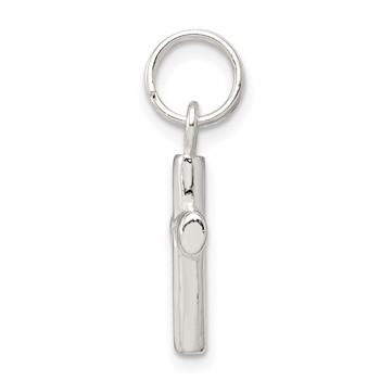 Sterling Silver Polished LOVE Cross Charm — alternate view