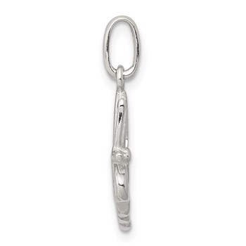 Sterling Silver Polished Butterfly Charm — alternate view