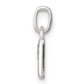 Sterling Silver Polished Enamel ABC 123 Pendant — alternate view