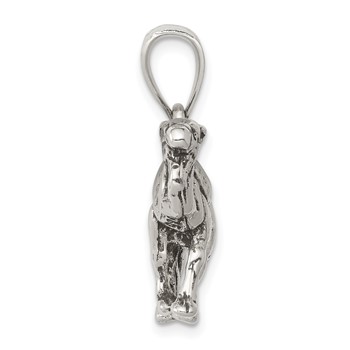 Sterling Silver Antiqued 3-D Camel Reversible Pendant — alternate view