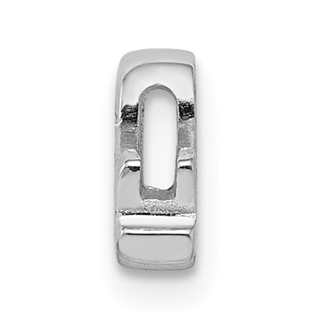 Silver Notes Sterling Silver Rhodium plated Ampersand Slide Charm — alternate view