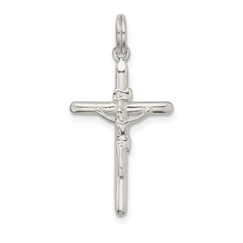 Sterling Silver Polished INRI Crucifix Charm